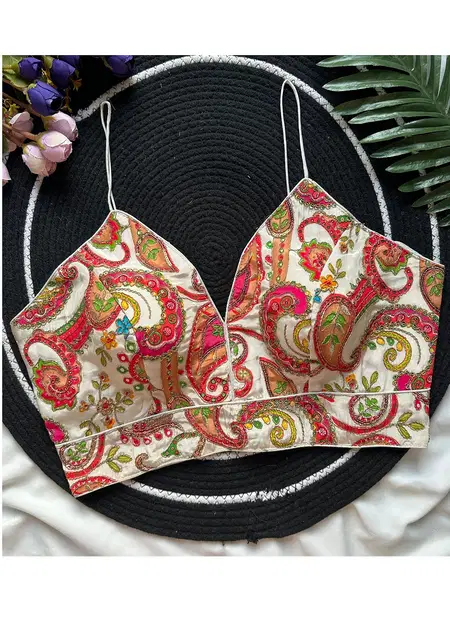 Tew Pure Natural Crep Nuddle Strips Fancy Blouses Wholesale Clothing Distributors In India
